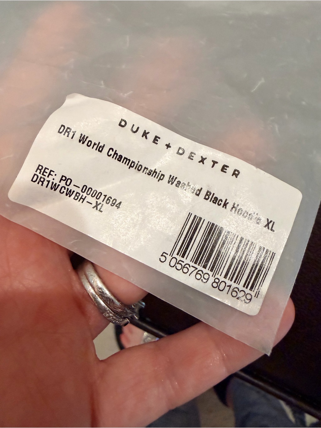 Duke + Dexter Dri World Championship Washed Black Hoodie | Xl — image 5 of 8
